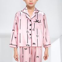 Cute Heart Shape Polyester Girls Clothing Sets main image 3