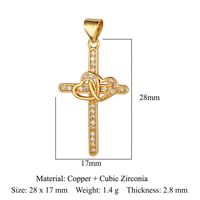 Luxurious Star Heart Shape Owl Copper Plating Inlay Zircon 18k Gold Plated Charms Jewelry Accessories sku image 3