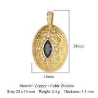 Luxurious Star Heart Shape Owl Copper Plating Inlay Zircon 18k Gold Plated Charms Jewelry Accessories sku image 9