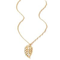 Elegant Streetwear Leaf Zircon Alloy Wholesale Pendant Necklace main image 6