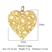 1 Piece Copper Zircon Plating Inlay Polished Pendant sku image 1