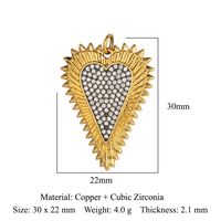 1 Piece Copper Zircon Plating Inlay Polished Pendant sku image 14