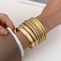 Ethnic Style Triangle Leaf Heart Shape Alloy Hollow Out Unisex Bracelets sku image 19