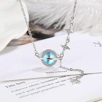 Fairy Style Simple Style Geometric Star Copper Plating Pendant Necklace main image 1