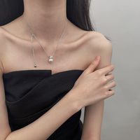 Basic Classic Style Geometric Sterling Silver Pendant Necklace sku image 1
