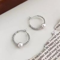1 Pair Lady Sweet Geometric Plating Sterling Silver Earrings main image 1