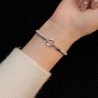 Casual Geometric Sterling Silver Plating Bracelets main image 5