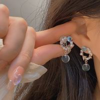 1 Pair Elegant Lady Geometric Plating Inlay Copper Zircon Drop Earrings main image 4