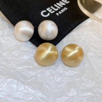 1 Pair Simple Style Geometric Plating Alloy Ear Studs main image 6