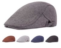 Unisex Retro Solid Color Eaveless Beret Hat main image 2