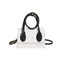 Women's Pu Leather Solid Color Streetwear Square Magnetic Buckle Handbag sku image 1