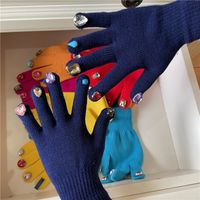 Women's Retro Streetwear Solid Color Gloves 1 Set sku image 14