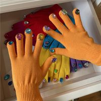 Women's Retro Streetwear Solid Color Gloves 1 Set sku image 5