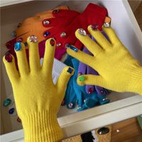 Women's Retro Streetwear Solid Color Gloves 1 Set sku image 4