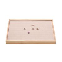 Simple Style Classic Style Rectangle Solid Wood Jewelry Rack main image 5