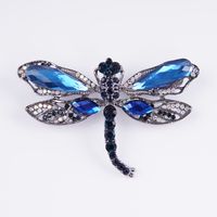 Simple Style Classic Style Dragonfly Alloy Inlay Zircon Women's Brooches sku image 5