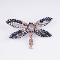 Simple Style Classic Style Dragonfly Alloy Inlay Zircon Women's Brooches sku image 6