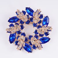Simple Style Classic Style Flower Alloy Inlay Zircon Women's Brooches sku image 5