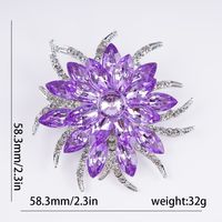 Simple Style Classic Style Flower Alloy Inlay Zircon Women's Brooches main image 2