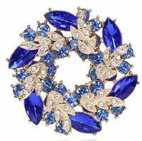 Simple Style Classic Style Flower Alloy Inlay Zircon Women's Brooches sku image 1