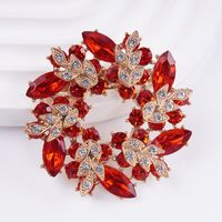 Simple Style Classic Style Flower Alloy Inlay Zircon Women's Brooches sku image 6