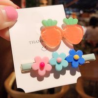 Simple Style Classic Style Carrot Flower Resin Acetic Acid Sheets Hair Clip sku image 10