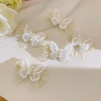 Simple Style Butterfly Cloth Butterfly Bowknot Hair Clip main image 5