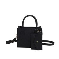 Women's All Seasons Felt Solid Color Streetwear Square Magnetic Buckle Square Bag main image 4