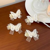 Simple Style Butterfly Cloth Butterfly Bowknot Hair Clip main image 2