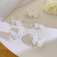 Simple Style Butterfly Cloth Butterfly Bowknot Hair Clip main image 3