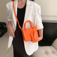 Women's All Seasons Felt Solid Color Streetwear Square Magnetic Buckle Square Bag main image 6