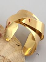 Punk Geometric Alloy Women's Bangle main image 2