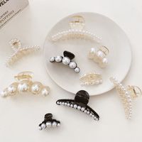 Simple Style Color Block Plastic Hollow Out Hair Claws main image 2