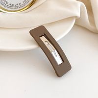 Simple Style Solid Color Alloy Plating Hair Clip sku image 13