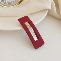 Simple Style Solid Color Alloy Plating Hair Clip sku image 12