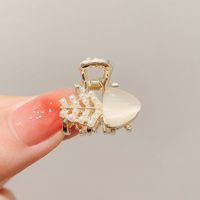 Simple Style Leaves Alloy Inlay Pearl Zircon Hair Claws sku image 32