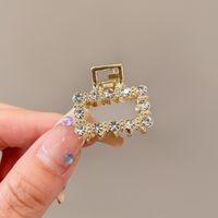Simple Style Leaves Alloy Inlay Pearl Zircon Hair Claws sku image 18