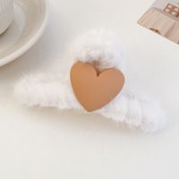 Elegant Heart Shape Plastic Hair Claws sku image 63
