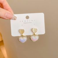 1 Pair Simple Style Flower Inlay Imitation Pearl Alloy Rhinestones Drop Earrings main image 3