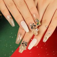 Noël Mignon Flocon De Neige Wapiti Résine Ongles Correctifs 1 Jeu sku image 74