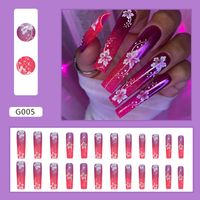 Sweet Flower Plastic Nail Patches 1 Piece sku image 4
