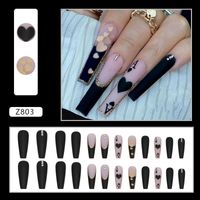 French Style Heart Shape Plastic Nail Patches 1 Piece main image 2