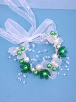 Retro Fashion Flower Alloy Inlay Artificial Crystal Artificial Pearl Hair Band sku image 2