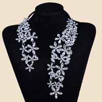 Simple Style Solid Color Alloy Inlay Zircon Women's Necklace main image 1