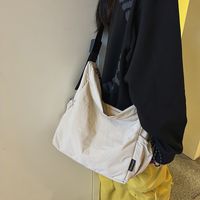Unisex Nylon Solid Color Elegant Vacation Sewing Thread Square Zipper Shoulder Bag Messenger Bag main image 4