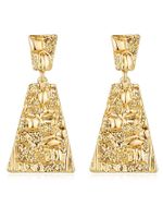 1 Pair Simple Style Solid Color Plating Alloy Gold Plated Drop Earrings main image 3