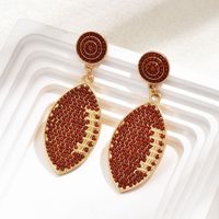 1 Pair Simple Style Color Block Plating Inlay Alloy Resin Gold Plated Drop Earrings main image 1