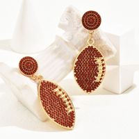 1 Pair Simple Style Color Block Plating Inlay Alloy Resin Gold Plated Drop Earrings main image 3
