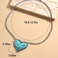 Ethnic Style Heart Shape Gold Plated Alloy Wholesale Pendant Necklace main image 3