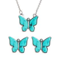 Ethnic Style Butterfly Alloy Plating Gold Plated Women's Jewelry Set main image 4